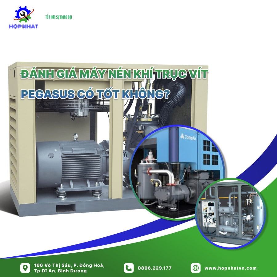 <p>Bạn đã bao giờ tự đặt câu hỏi rằng là: "Máy nén khí trục vít Pegasus liệu có đáng tin cậy và hiệu quả?" Trong thế giới công nghiệp ngày nay đòi hỏi sự ổn định và tiết kiệm năng lượng, việc lựa chọn máy nén khí đúng có thể tạo ra sự khác biệt đáng kể. </p>