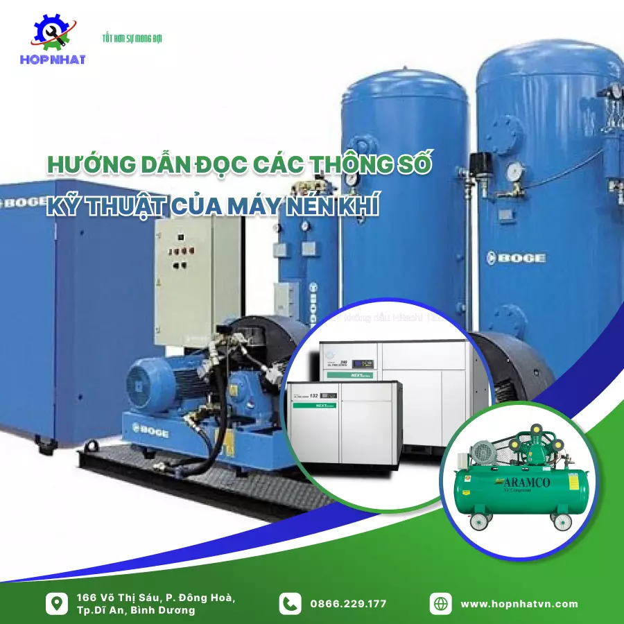 <p>Máy nén khí là một thành phần quan trọng trong nhiều ngành công nghiệp, từ sản xuất đến xây dựng và vận hành thiết bị. Để tận dụng tối đa tiềm năng của máy nén khí và đảm bảo hoạt động hiệu quả, việc đọc và hiểu các thông số kỹ thuật của nó là rất quan trọng.</p>