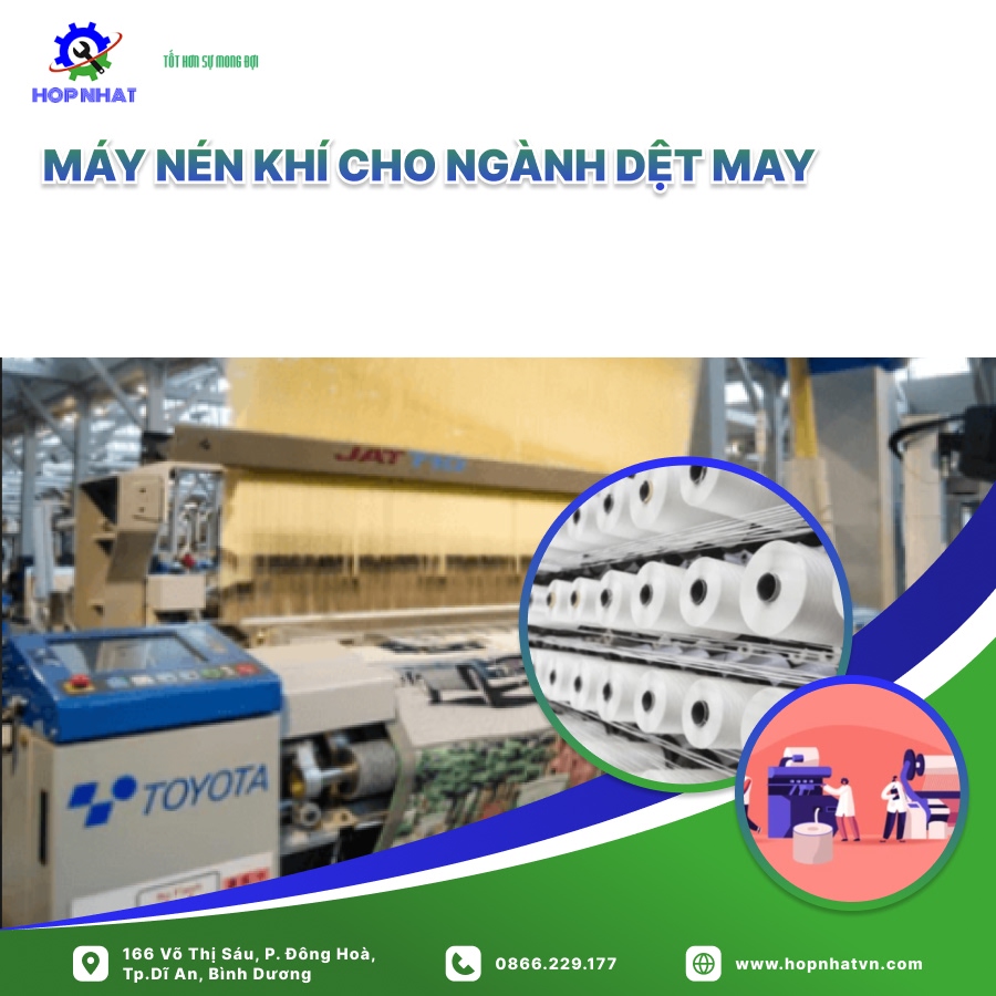 Máy Nén Khí Cho Ngành Dệt May